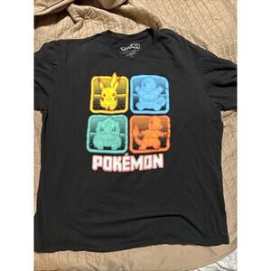 Nintendo POKEMON Video Game T-Shirt Black Size Xxl